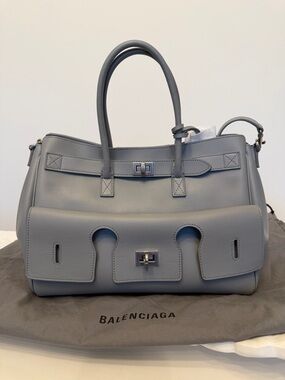 Balenciaga BEL AIR CARRY ALL BAG SMALL IN CLOUD GREY